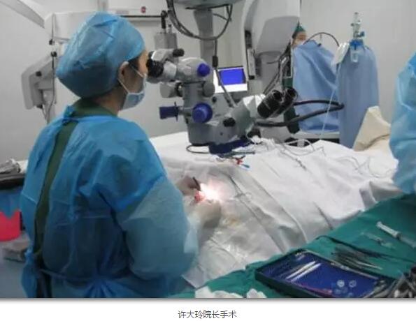 李老太在毫无征兆的情况下右眼视力下降至看不见东西。李老太家人带其至县医院就诊。医生诊断为视网膜脱离，需做玻切手术医治，而玻切手术需要动手术2次。怕疼的李老太一听就犯怵了：开刀，疼。 终，李老太的家人在多方打听后决定带李老太至宜昌华厦眼科医院找许大玲院长医治3.jpg